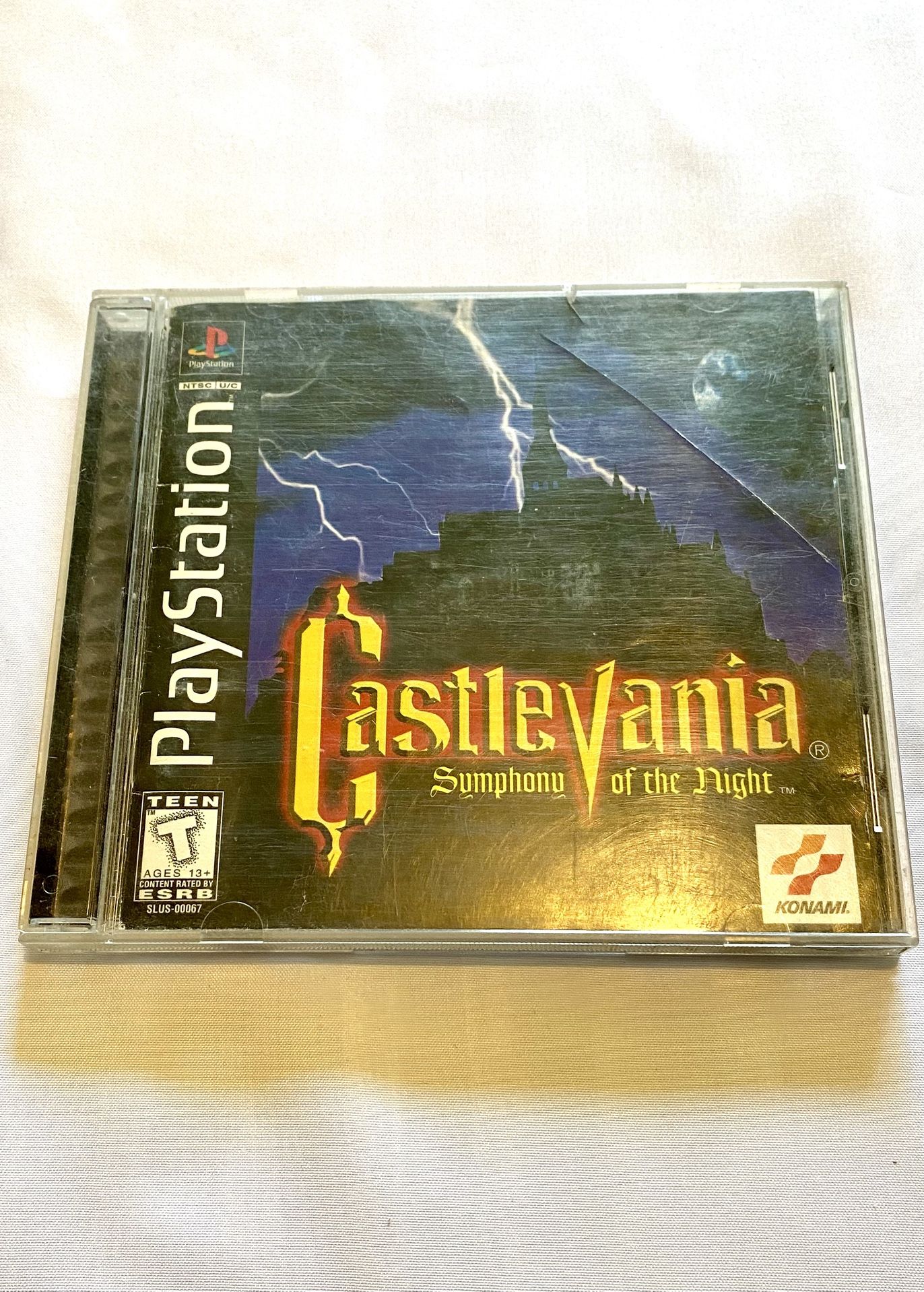 Castlevania Symphony of the Night Sony PlayStation 1 PS1 Black Label Case Only!!