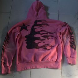 PINK HELLSTAR HOODIE