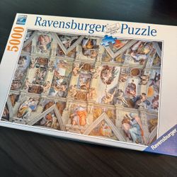 Ravensburger 5000 Piece Jigsaw Puzzle Sistine Chapel + 2x 1000 Puzzle