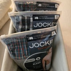 Brand new!! XL Jockey boxers (3per pkg) Price Per Pkg