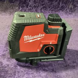 🧰🛠 Milwaukee Green 100 ft. Cross Line & Plumb Points Rechargeable Laser Level-LIKE NEW!(Tool Only)-$200!🧰🛠