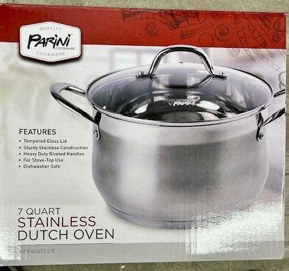 Parini 7 Quart Stainless Dutch Oven