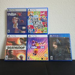 PlayStation 5 & PS4 Game Lot - 5 Games Perfect Condition (NBA, Deathloop)