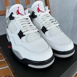 Nike Air Jordan Retro 4 White Cement (2025)Men's Sizes Brand New 