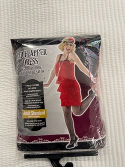 Red Flapper Dress Adult Costume