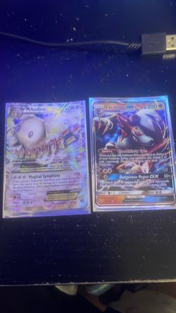 Pokémon Holo Cards M Audino EX & Lycanroc GX