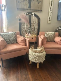 Pink chairs