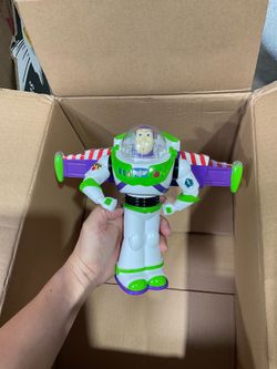 DISNEY PARKS TOY STORY BUZZ LIGHTYEAR GLOW LIGHTUP TALKING SPINNER SOUVENIR
