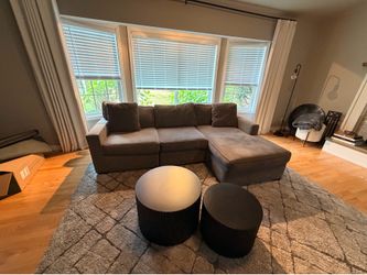 Couch and 8x20 Rug - great condition!