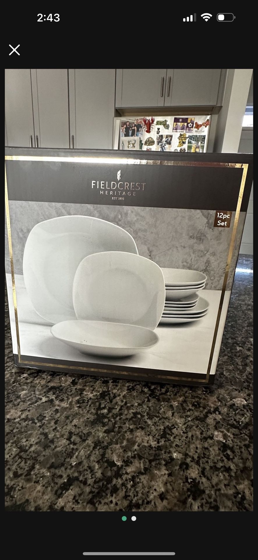 Field crest heritage 12 piece set unopened