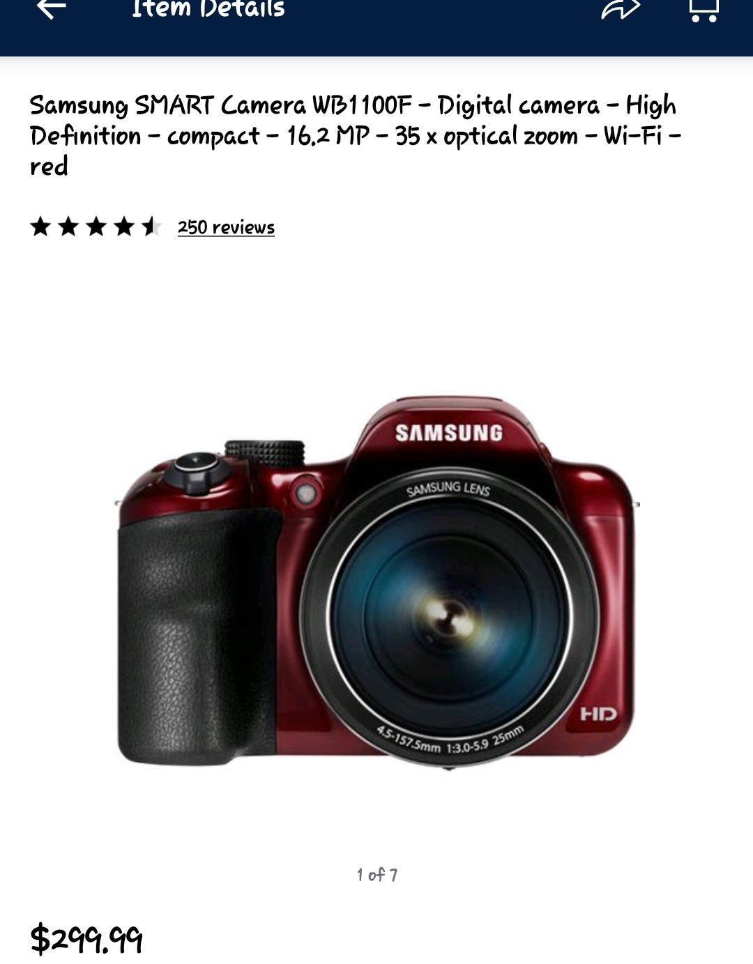 Samsung WIFI DIGITAL Camera many AMAZING SETTINGS & FILTERS