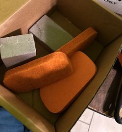dual-action sponges used for cleaning, likely for wallpaper or grout removal