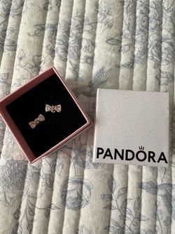 Pandora bow earrings
