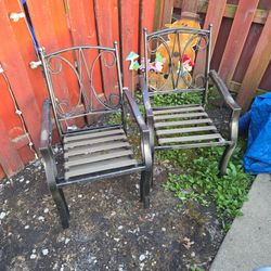 Iron  Patio Chairs 