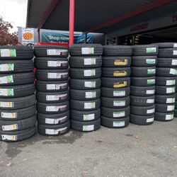 215-60-16 Tires 330$ Installed 