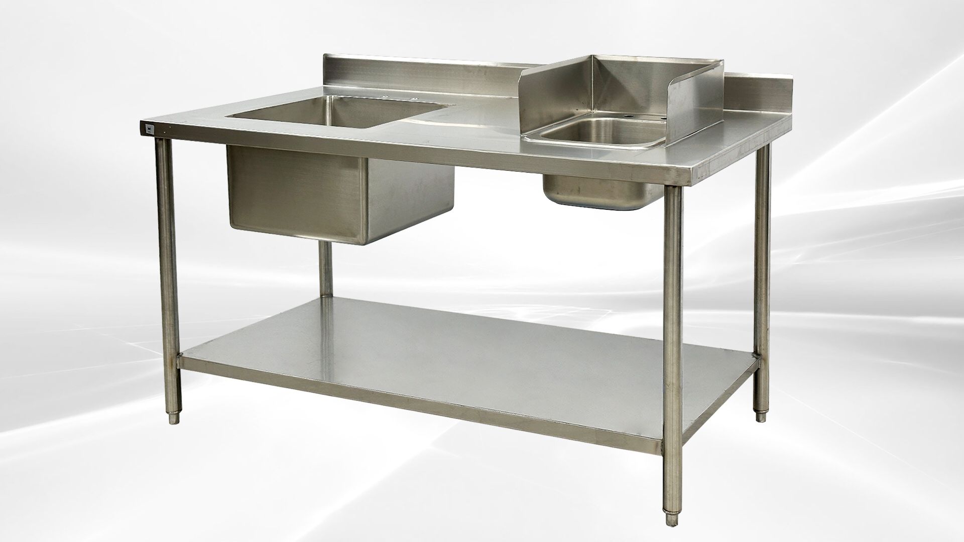 60 Inch Commercial 2 Compartment Stainless Steel Restaurant Food Truck Kitchen Prep Sink
