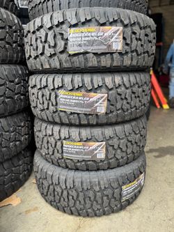 35x12.50r17 Blackhawk 4 new tires RT installed and balanced