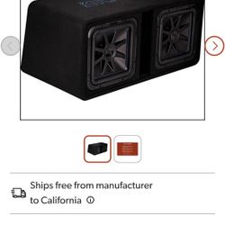 2  Kicker 12"Inch L7 Blue Stiching