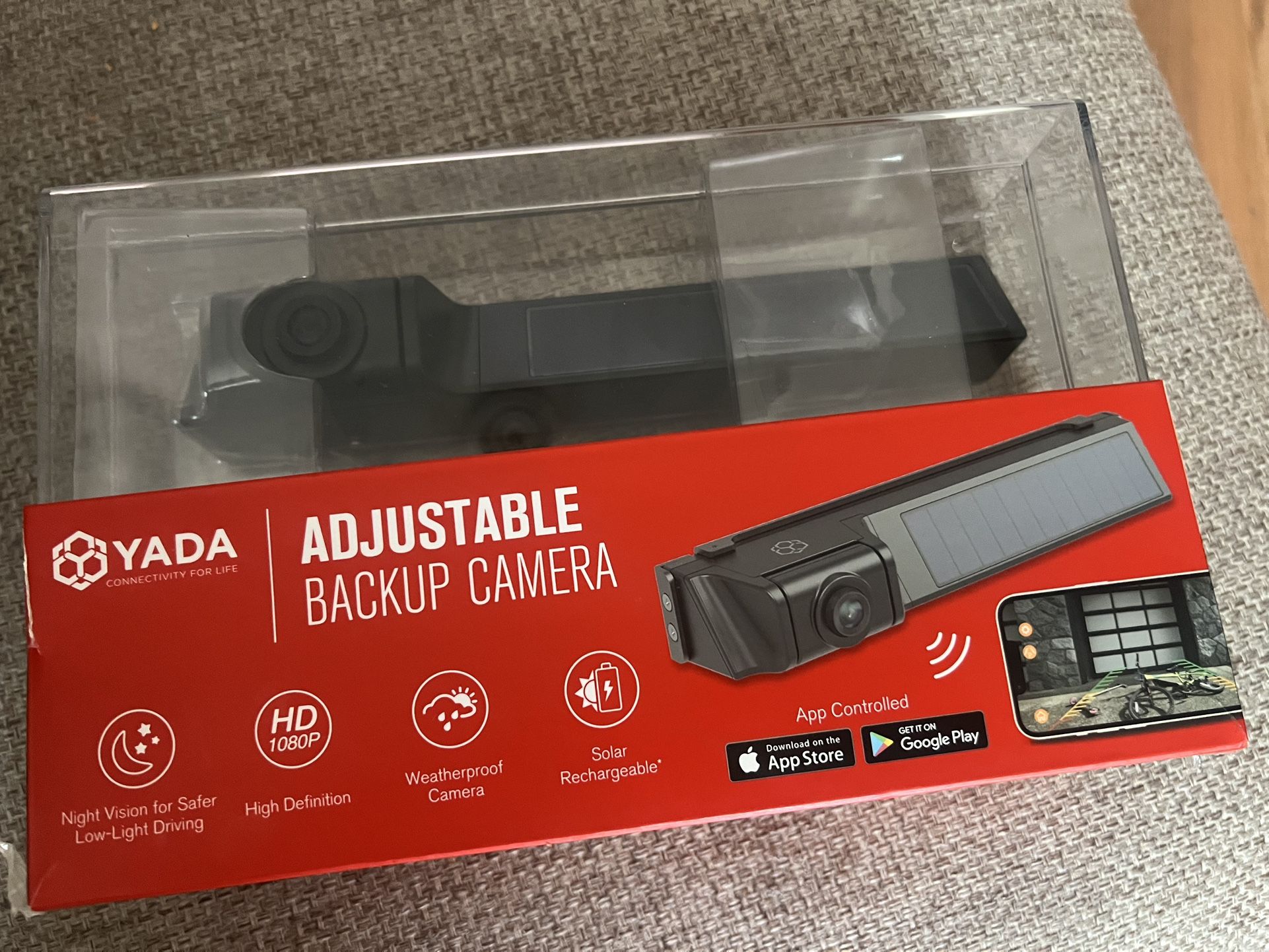 YADA 1080P Full HD Wireless Portable Backup Camera, App Controlled via Bluetooth and Wi-Fi on Phone,