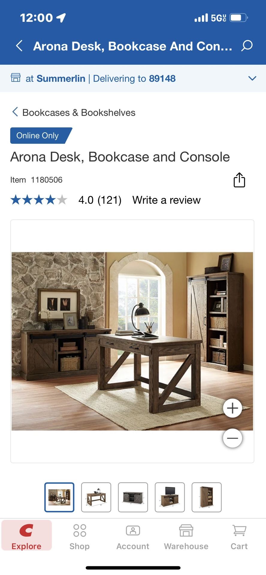 3-Piece Arona Office Furniture Set – Like New