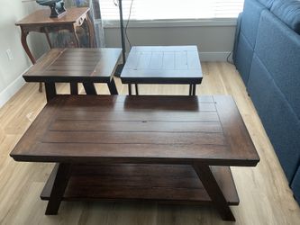 Coffee Table and Two End Tables