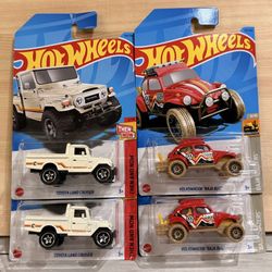 Hot Wheels Treasure Hunt Lots of 4 Cars
