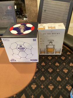 Score Soccer Ball Tequila – USA Edition (750 ml) ~ SOLD OUT AT STORES & 3 piece classic whiskey set