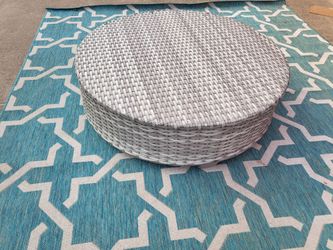 XL patio wicker 44" ottoman