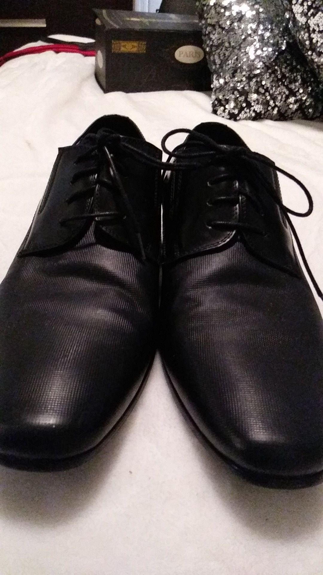 Aldo size 9 black dress shoes