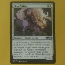 2021 MTG Siege Striker #37 Creature Human Soldier Zoltan Boros M21 Magic The Gathering Card Game Wizards Of The Coast Collectible