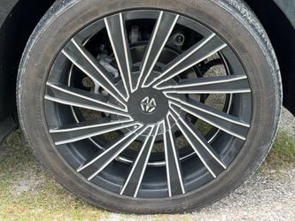Massi Multi-Spoke Black Machined Alloy Wheels