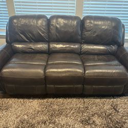 Premium Brown Leather Sofa Set