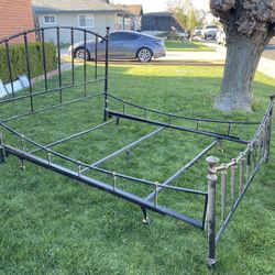 Queen Bed Frame Plus Mattress Frame 