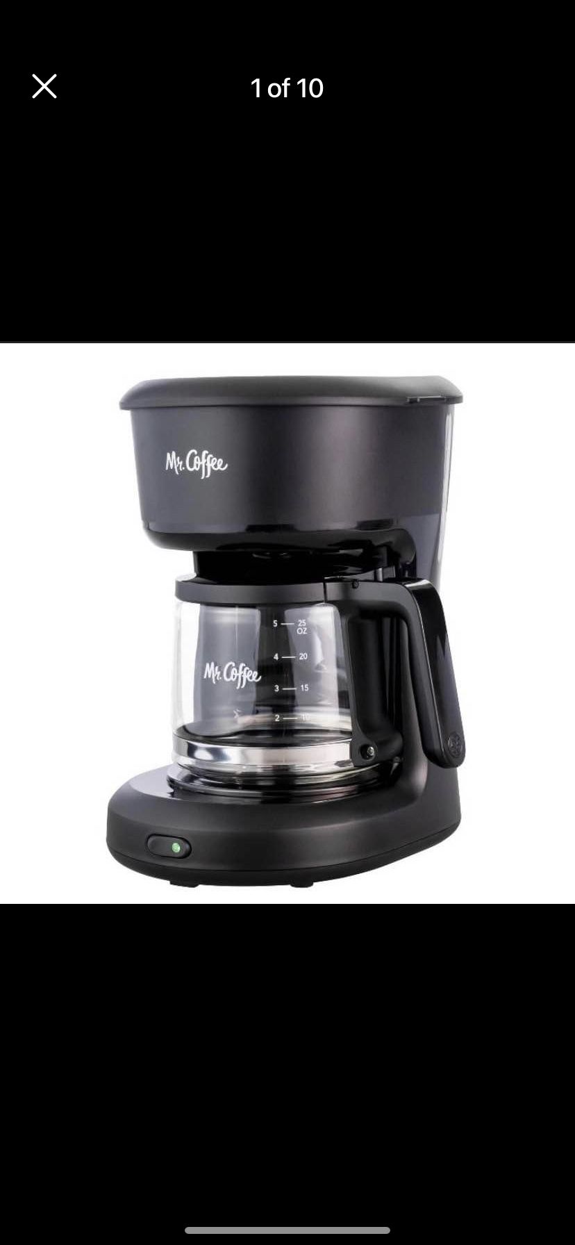 $15, Mr. Coffee 5-cup Switch Coffee Maker - Black - (contact info removed) (target at $25)