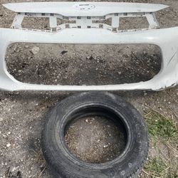 2018-2020 White Kia Rio Front Bumper OEM BAM45PA 
