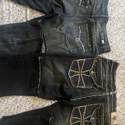 Ecko unltd and Laguna beach vintage jeans