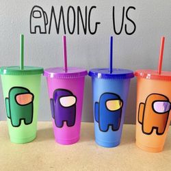 Among Us Color Changing Cups