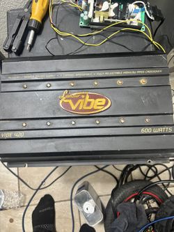 Lanzar Vibe 420 4-Channel MOSFET Car Amplifier.