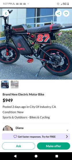 Exact Same Bike For sale Gonna Just Need 🔋 Battery , The Battery Was Damaged I Still Have It 