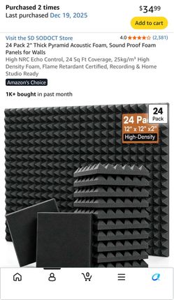 Acoustic Sound dampening panels