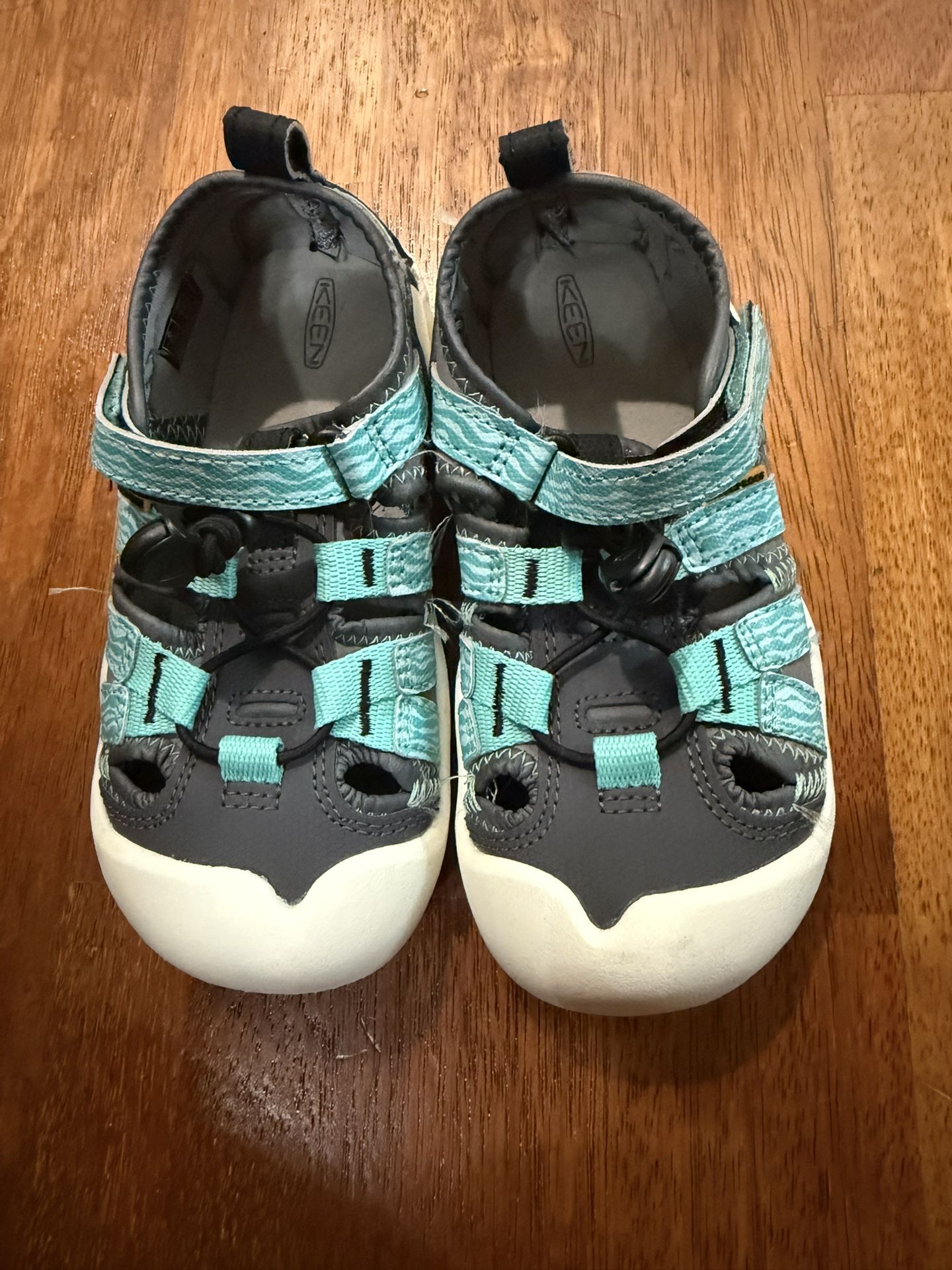 New Kids unisex Keen grey teal strap hybrid quick dry shoes knotch creek Shoes On Sale