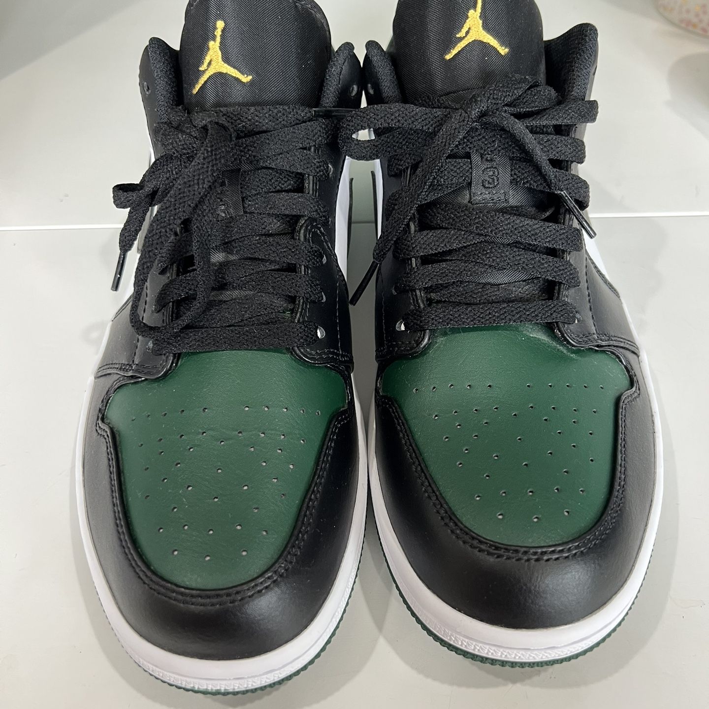 Air Jordan 1 Low “Green Toe” Noble Green/Black/Gold