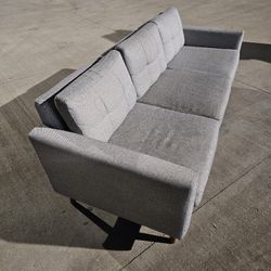 Burrow Modern Gray Sofa w/Ottoman