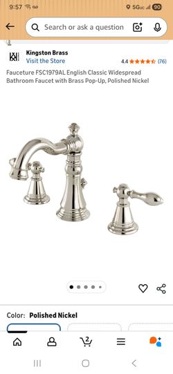 Widespread Bathroom Faucet