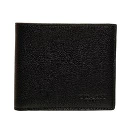 Men’s Coach Wallet Black Calf Leather