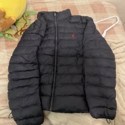 RL puffer jacket navy blue