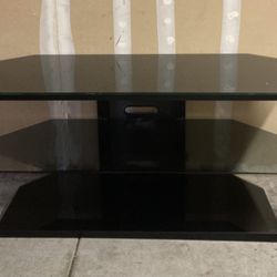 Glass Shelves TV Stand for TVs up to 55"