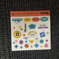 BTS Butter Album Peach Stickers