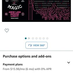 Grow Light Black Magic Light