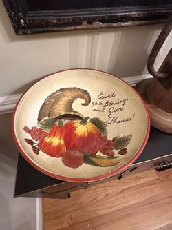 Thanksgiving COUNT YOUR BLESSINGS AND GIVE THANKS Bowl